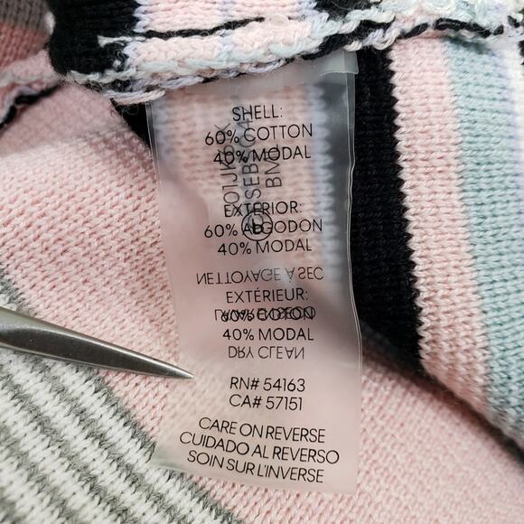 Calvin Klein Colorblock Striped Cardigan NEW - Picture 12 of 15